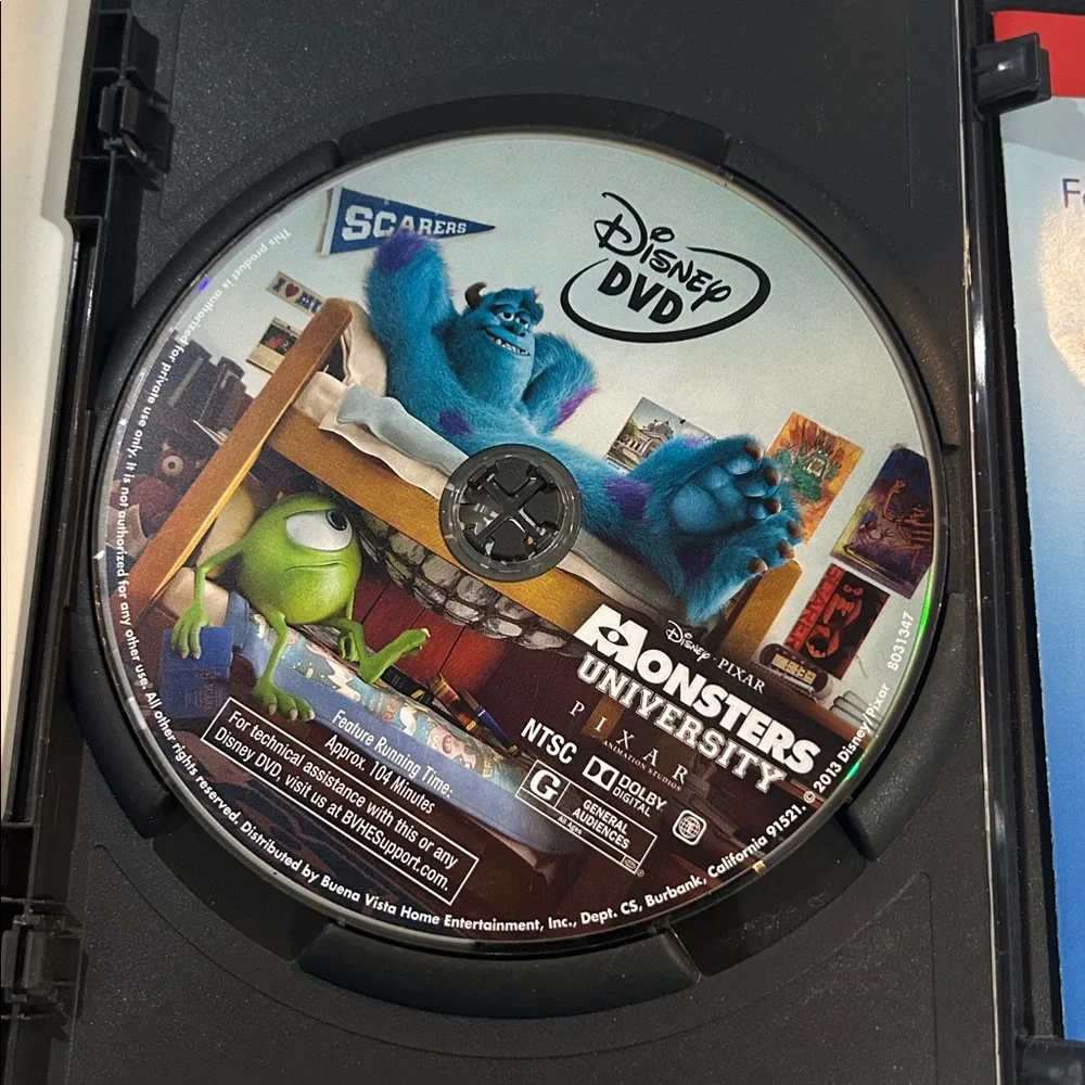 Disney Pixar Monsters University DVD —. Preowned good condition